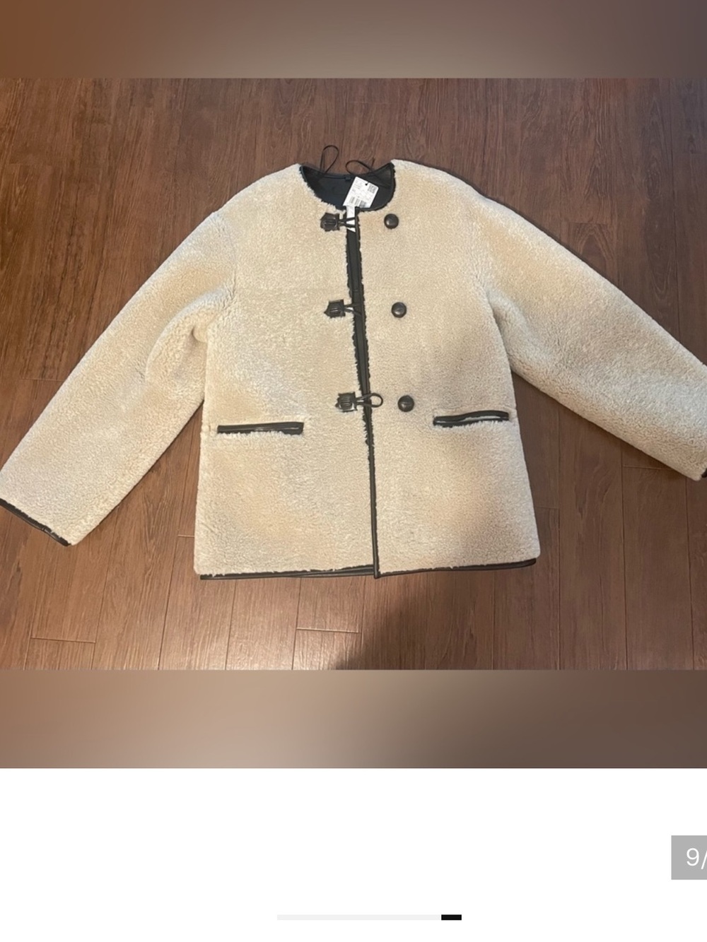 NWOT Mango Sherpa Toggle Jacket - Picture 7 of 7